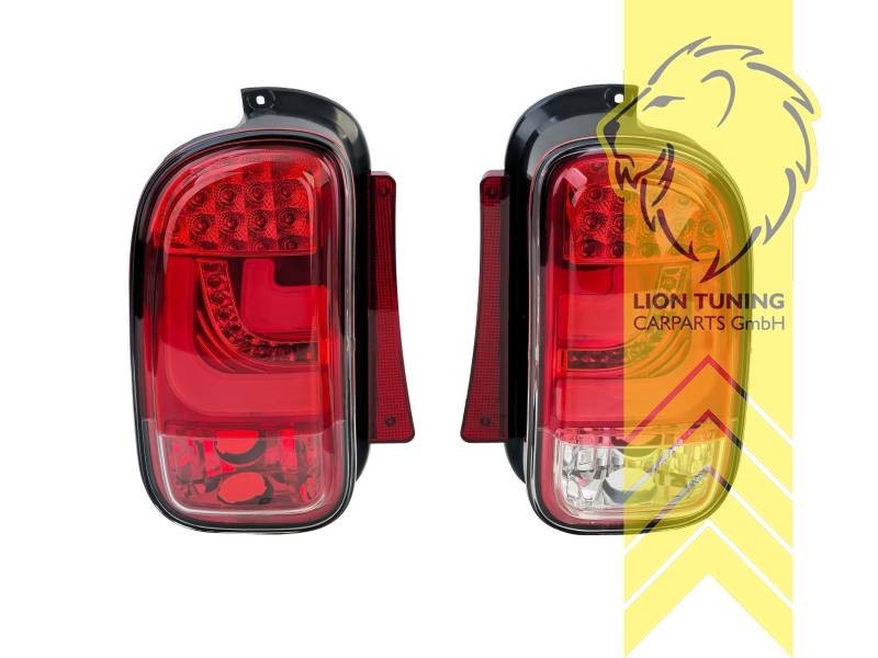 LT Pair LED Lightbar Rear Lights Mini Clubman R55 07-14 Red LHD