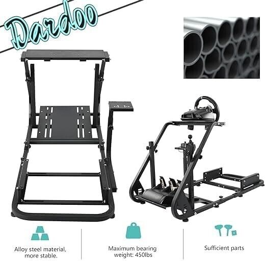 DD Driving Game Sim Racing Frame Rig for Seat Wheel Pedals Xbox PS PC Console F1