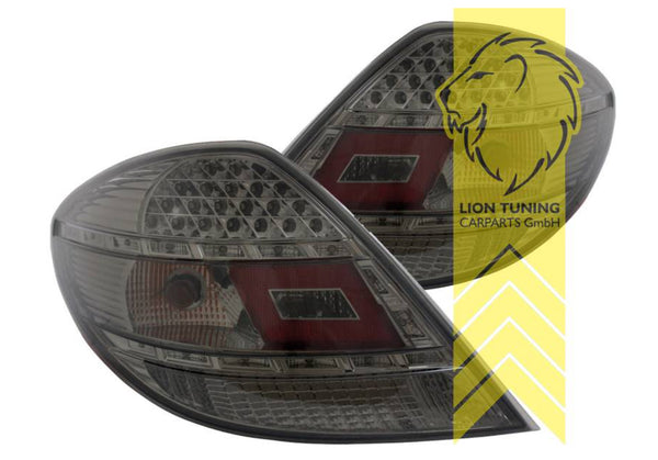 LT Pair LED Lightbar DRL Rear Lights Tail Lamps Mercedes Benz SLK R171 black LHD