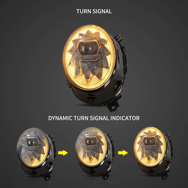 VLAND 14-22 BMW Mini Cooper 3 F55 F56 F57 LED DRL Lightbar Headlights