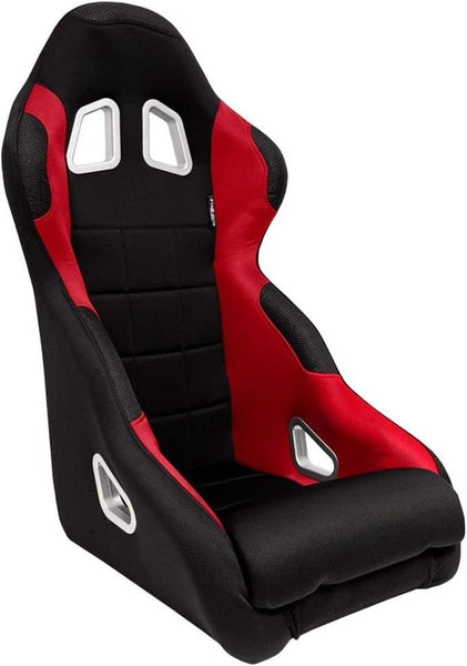 ATS Pair x2 Black & Red Sports Car Van Camper Universal Bucket Seats inc slides