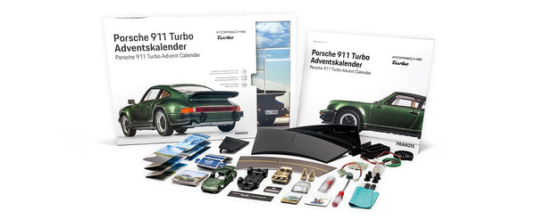 FRANZIS Porsche 911 Turbo Collectable Advent Calendar Your Own Desk Model Kit