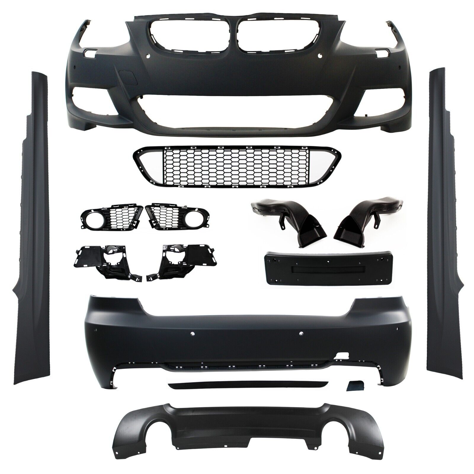 JOM BMW 3er 3-series E92 E93 LCI 10-14 Front & Rear Bumper + Side Skirts Polyp