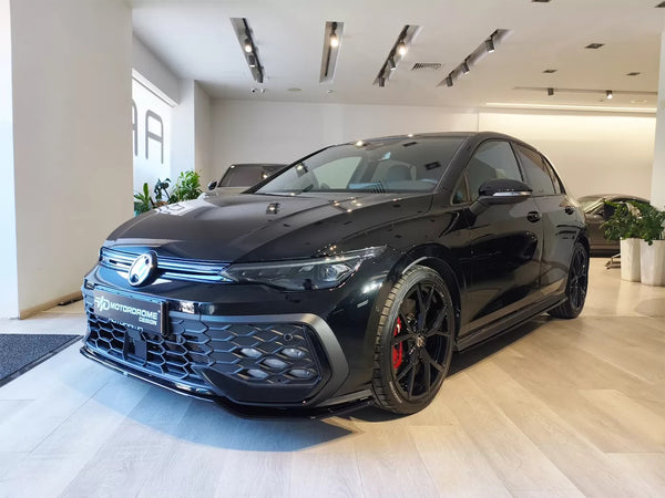 Motordrome Front Bumper Splitter  Golf Mk8 Facelift GTI GTE R-Line Black Gloss