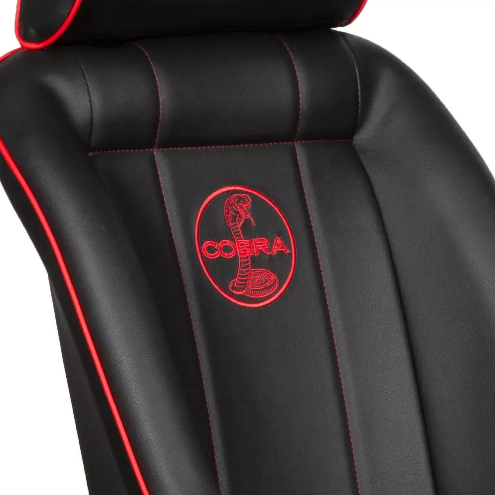 1 Cobra Classic Lounger Black Classic Car Retro Vintage Resto Sports Bucket Seat