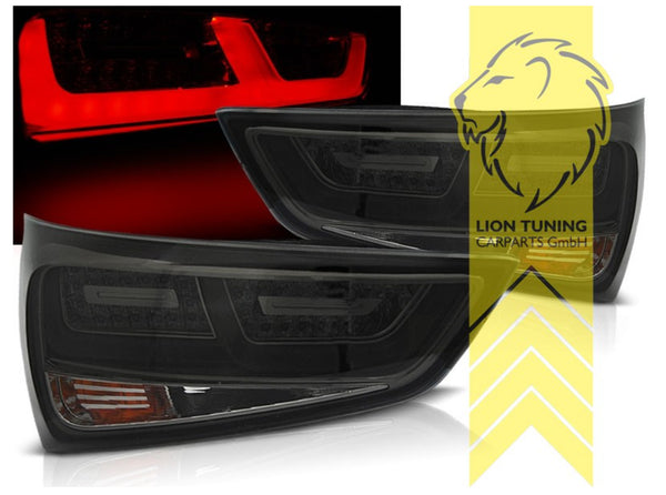 LT Pair LED DRL Lightbar Rear Lights Tail Lamps Audi A1 8X 8XA 8X1 + Sportback black smoke LHD