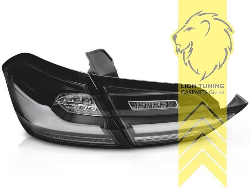 LT Pair LED DRL Lightbar Rear lights Tail Lamps Ford Fiesta 8 MK8 17-Now black smoke LHD