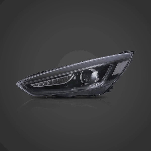 VLAND 15-18 Ford Focus 3 MK3 FL Lightbar DYNAMIC LED DRL Headlights Dual Beam