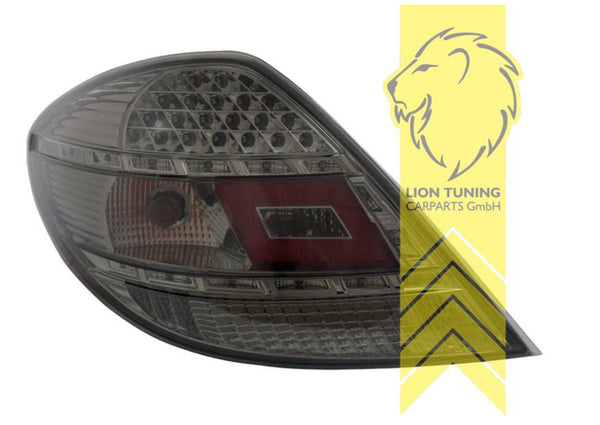 LT Pair LED Lightbar DRL Rear Lights Tail Lamps Mercedes Benz SLK R171 black LHD