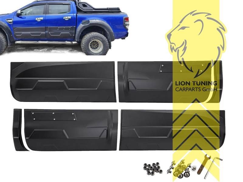 LT Off-road door sill impact protection Ford Ranger T6 T7 T8 2G 2N 2P 11-22