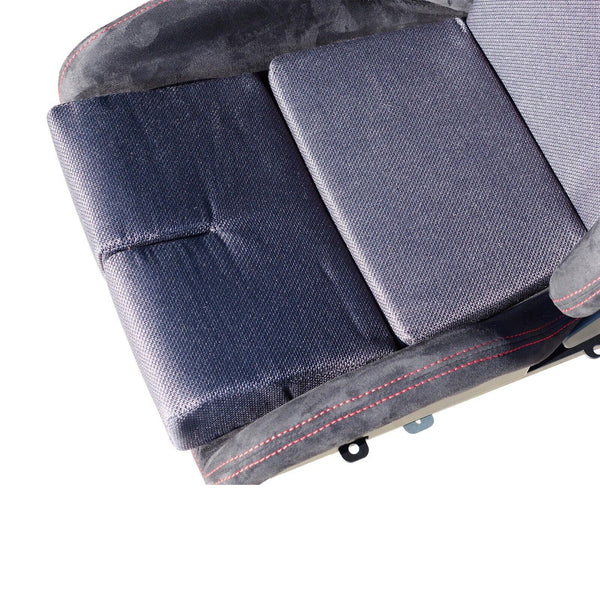 Simoni Racing Universal Kimi SRSF/17 x1 Individual Bucket Seat Black Red Stitch Alcantara