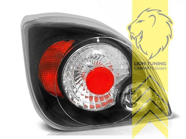 LT Pair Halogen Rear Lights Tail Lamps Ford Fiesta 4 5 JA JB JAS JBS black LHD