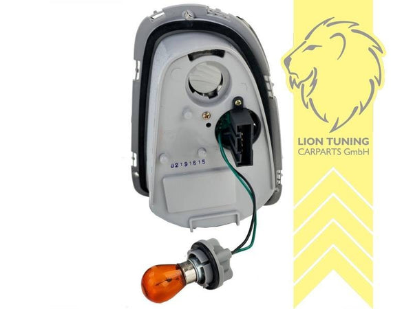 LT Pair LED Rear Lights Mini Cooper Union Jack R56 R57 06-10 smoke black LHD