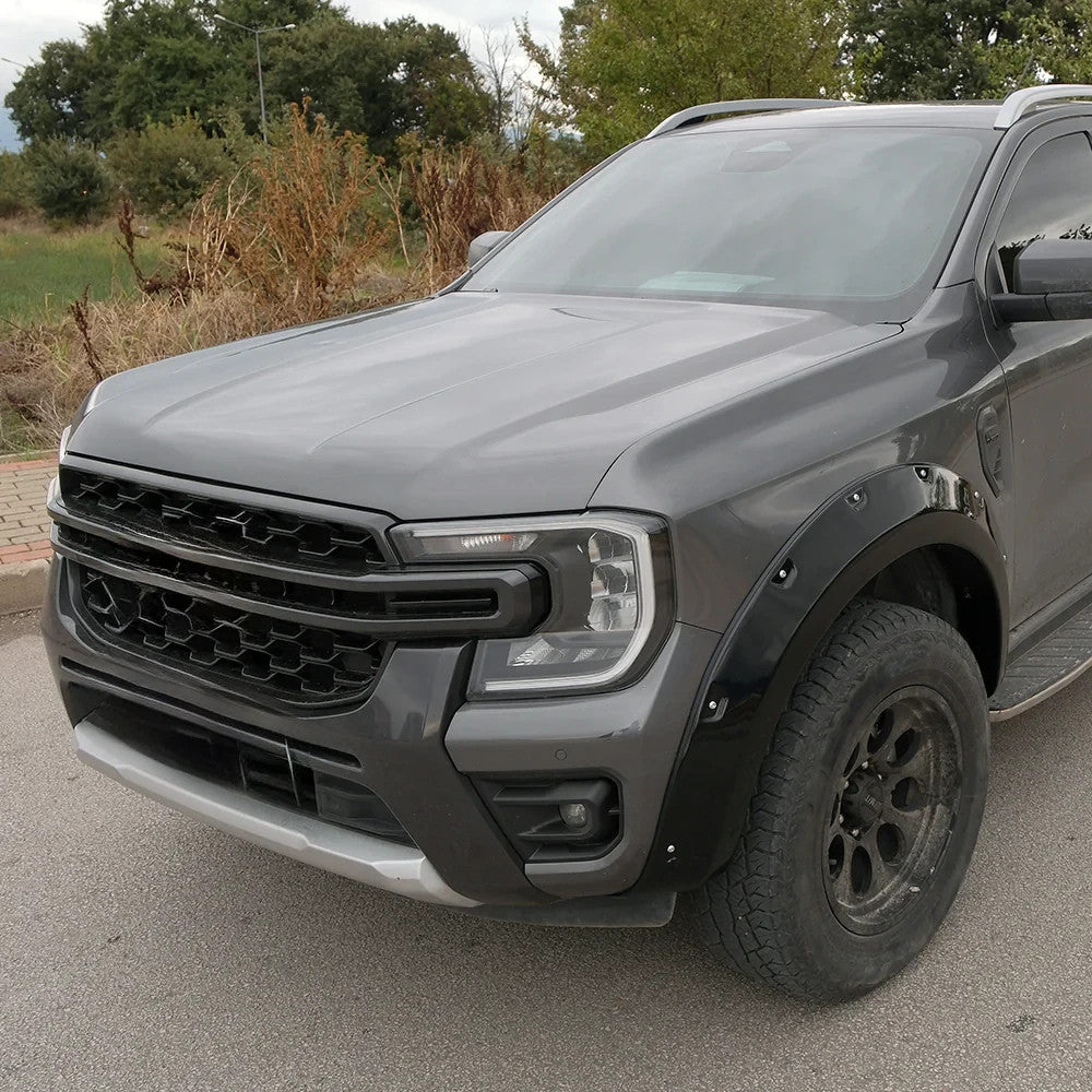 OW Fender Flares Wide Arch Kit FORD Ranger T9 2022+ ABE TUV Black ABS