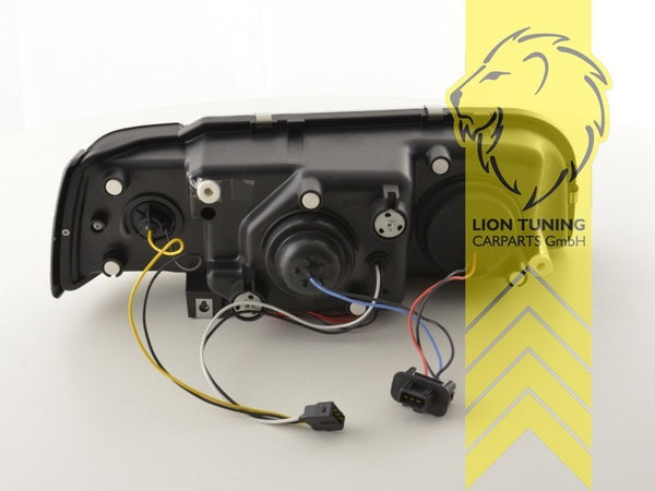 LT LED DRL Angel Eye Headlights Volvo 850 Saloon Estate 91-97 LS LW Chrome LHD