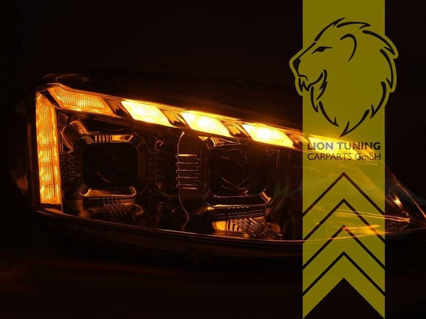 LT Pair LED DRL Lightbar Halo Headlights VW Golf 7 BA5 5G1 Saloon chrome LHD