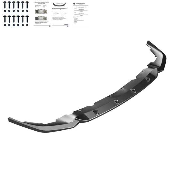 OW Front Bumper Lip Splitter BMW 1 Series F40 M-Pack M135i 19-24 Gloss Black