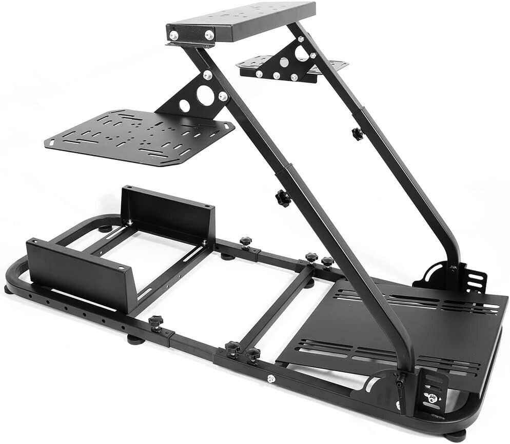 DD Plane Game Flight Sim Simulator Cockpit Frame Rig for Seat Wheel Pedals Xbox PS PC Console F1 with seat mount