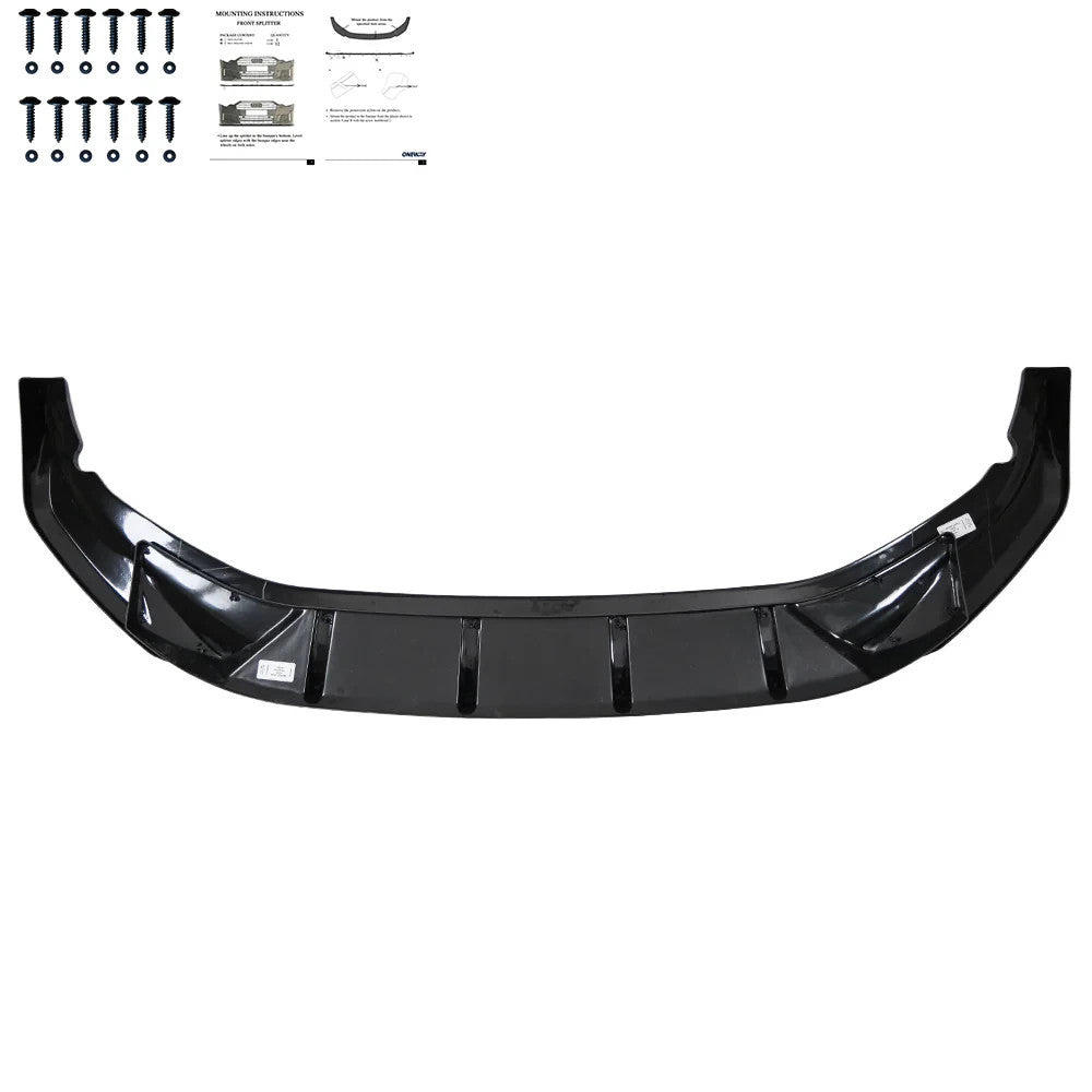 OW Front Bumper Lip Splitter Valance VW Tayron R-Line Mk1 2025+ Gloss Black