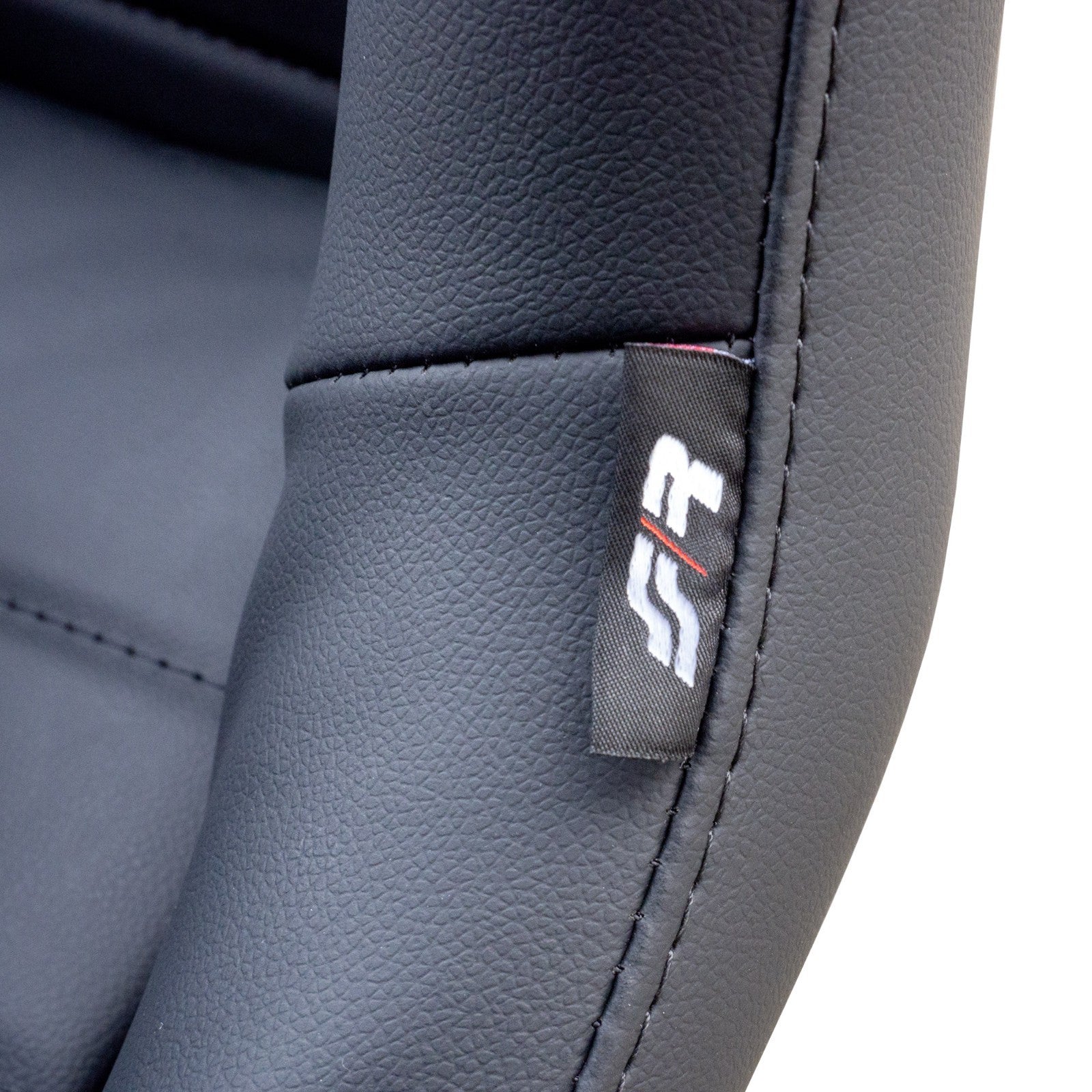 Simoni Universal Pair x2 Classic Retro Vintage Black Car Bucket Seats + slides