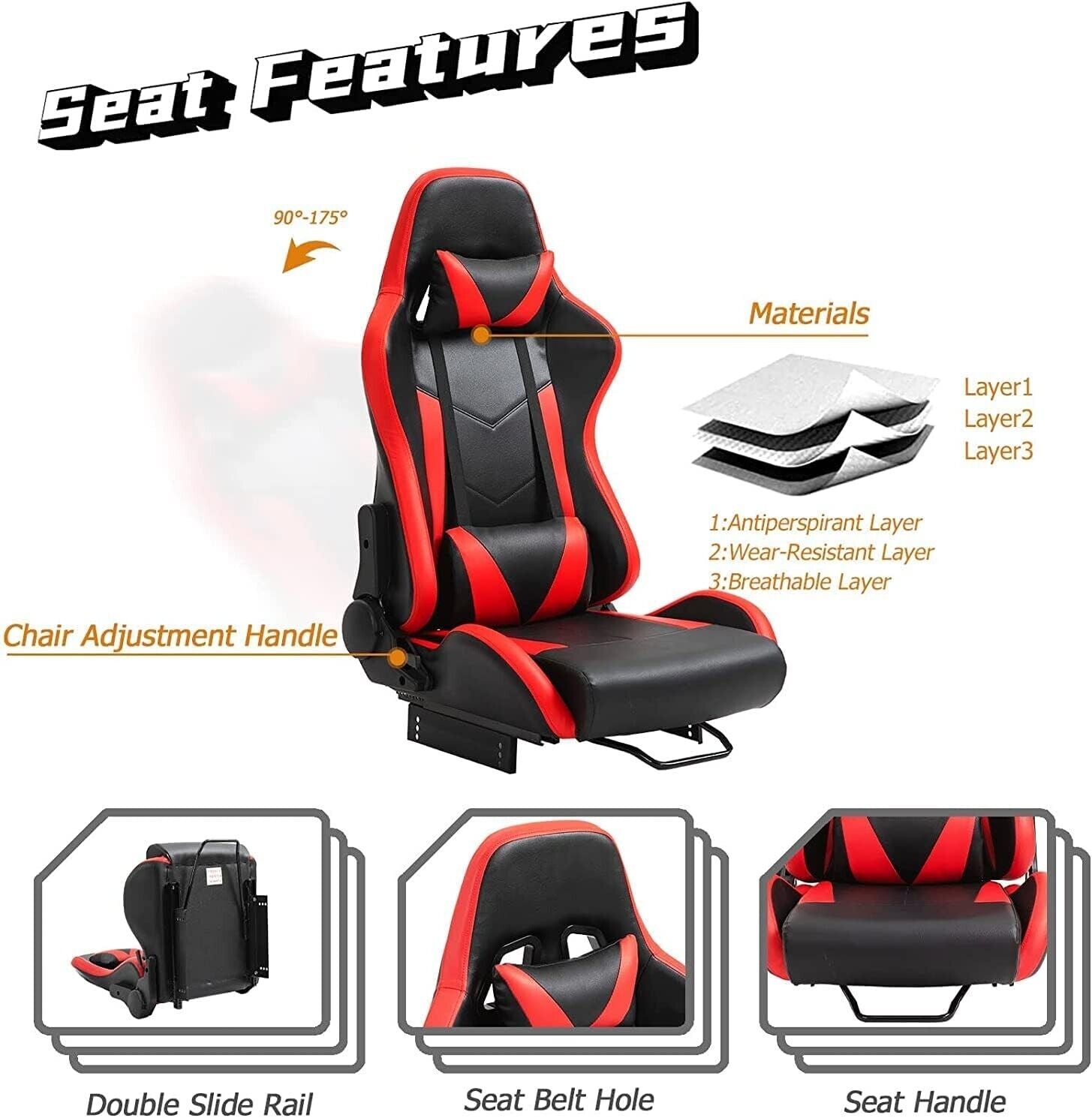 HIGH-END Driving Game Sim Racing Frame & Seat Wheel Pedals Xbox PS PC Console F1