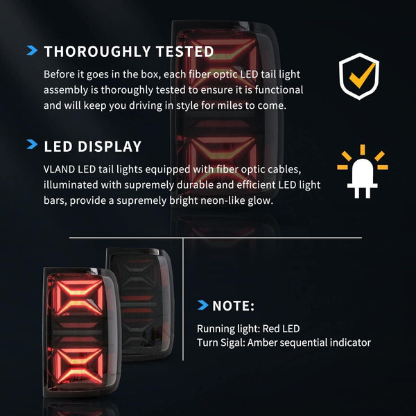 VLAND 10-22 VW Amarok DYNAMIC Welcome Animation Sequential Lightbar LED DRL Rear Lights Tail Lamps LHD