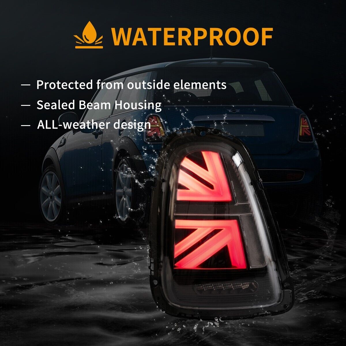 VLAND 07-15 Mini R Series 2 MK2 R56 R57 R58 R59 LED Lightbar Rear Lights DYNAMIC Tail Lamps