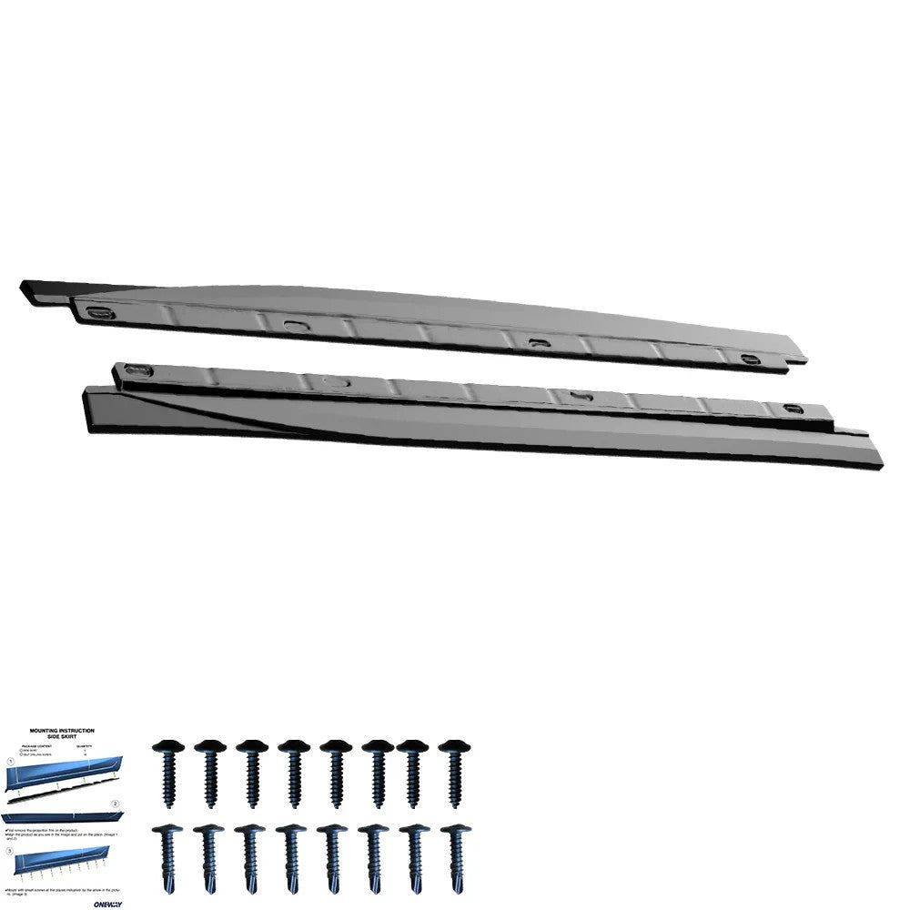 OW Side Skirt Extensions VW Tiguan Standard R-Line Mk3 2024+ Gloss Black