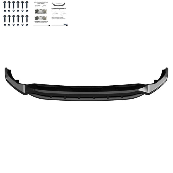 OW Front Bumper Lip Splitter Valance AUDI SQ8 / Q8 S-Line Mk1 18-23 Gloss Black