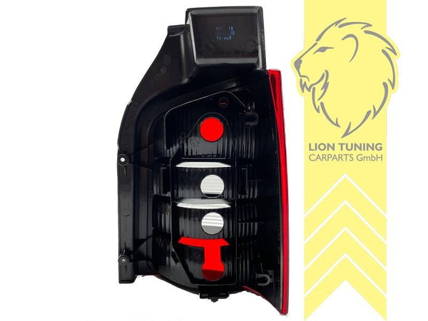LT Halogen Rear Lights VW T5 Bus Multivan Caravelle Transporter red black LHD