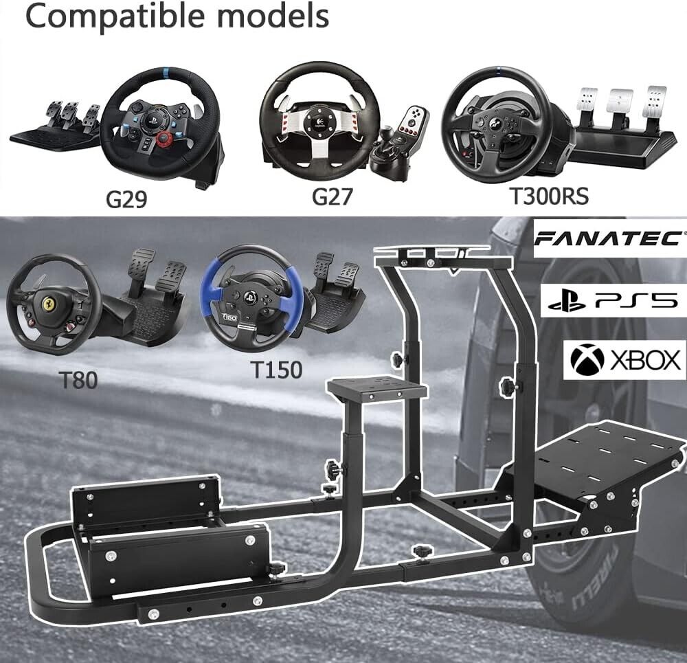 DD Driving Game Sim Racing Frame Rig for Seat Wheel Pedals Xbox PS PC Console F1