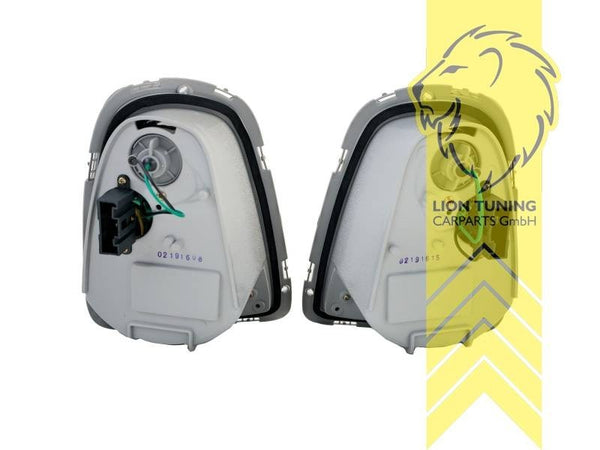 LT Pair LED Rear Lights Mini Cooper Union Jack R56 R57 06-10 smoke black LHD