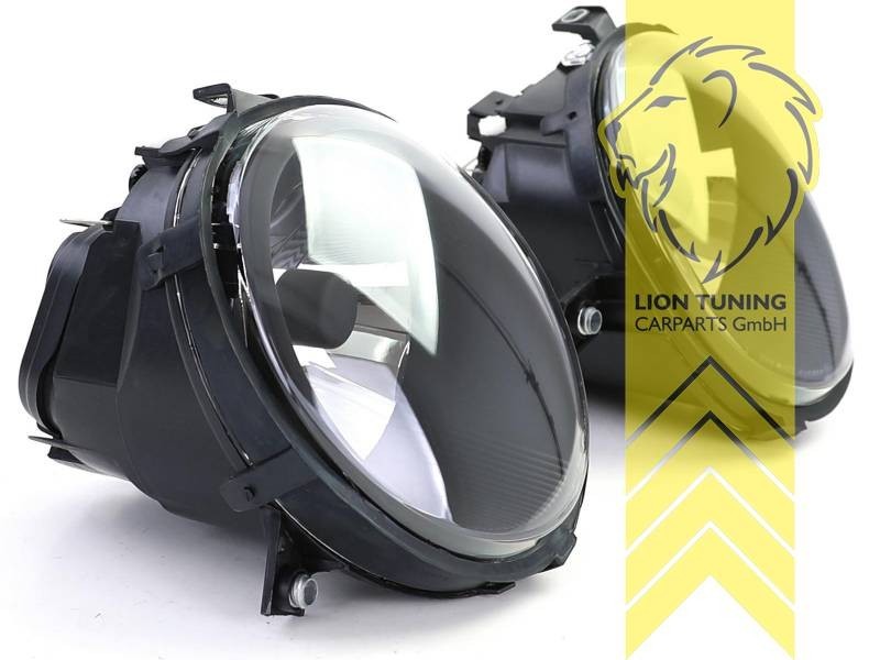 LT Pair Aftermarket Halogen Headlights VW Lupo black LHD 6X1 6E1 98-05 LHD