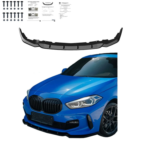 OW Front Bumper Lip Splitter BMW 1 Series F40 M-Pack 19-24 M135i Gloss Black