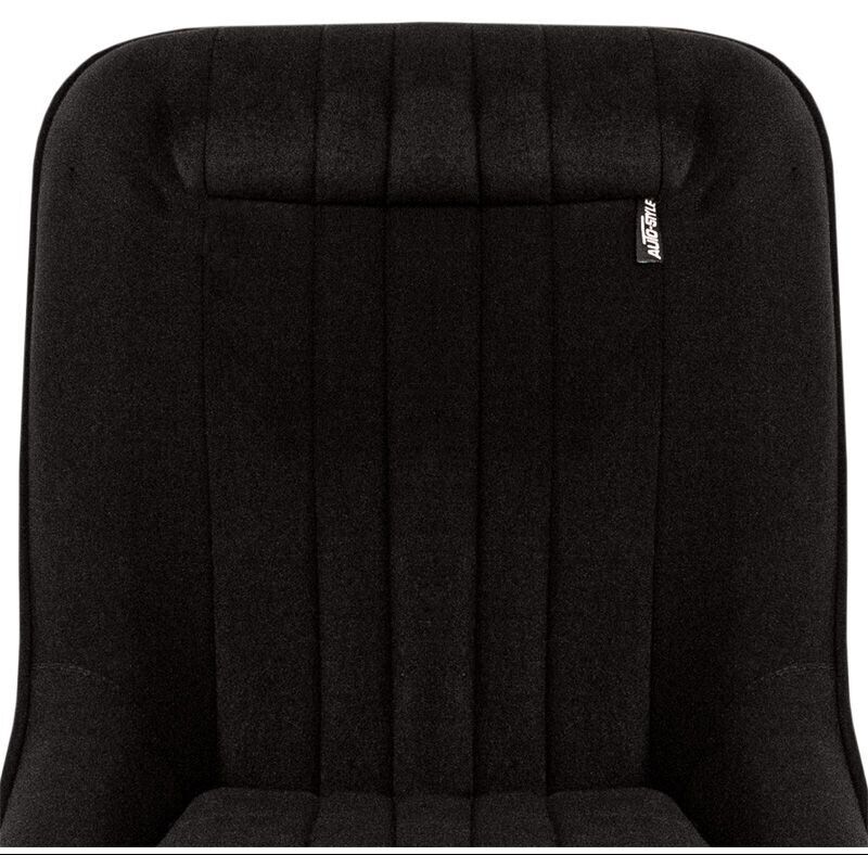 AS x1 Classic Car Retro Kit Sports Fixed Back Bucket Seat Black Fabric + slides