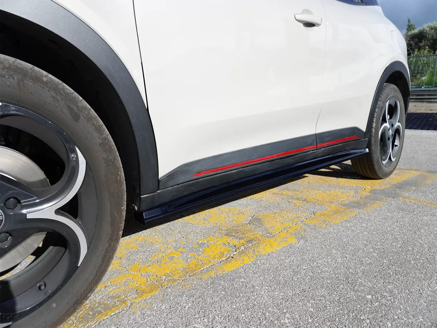 Motordrome Side Skirts Extensions Styling Body Alfa Romeo Junior 24+ Gloss Black