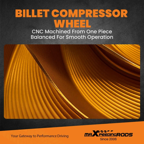 MXPR Billet Compressor Wheel Street Universal Turbocharger Perfect for 4 & 6 CYL 1.5 - 2.5