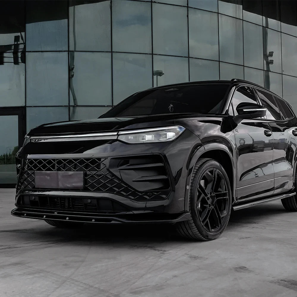 OW Front Bumper Lip Splitter Valance VW Tayron R-Line Mk1 2025+ Gloss Black