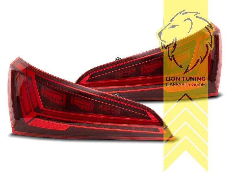 LT LED DRL Lightbar REAR LIGHTS Tail Lamps Audi Q5 8R 08-12 red LHD