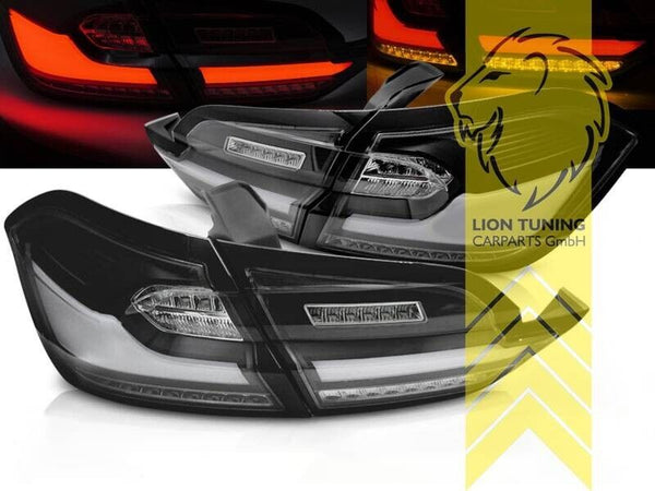 LT Pair LED DRL Lightbar Rear lights Tail Lamps Ford Fiesta 8 MK8 17-Now black smoke LHD