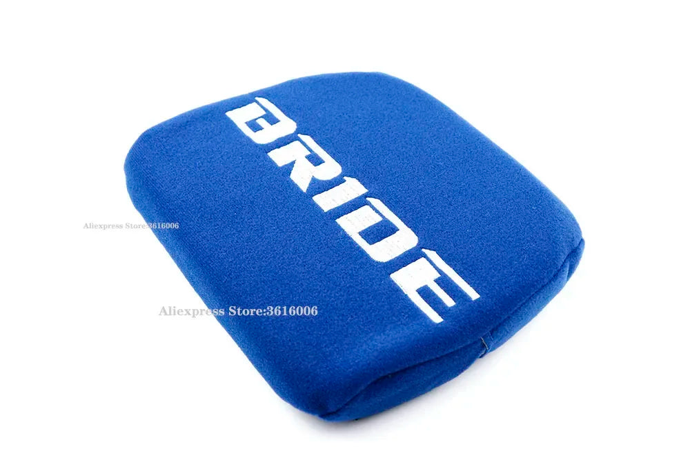 1X JDM BRIDE RECARO Headrest Tuning Pad For Head Rest Cushion Car Bucket Racing Seat