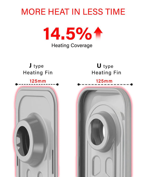 PureMate Oil Filled Radiator, 2500W/2.5KW - 11 Fin - Portable Electric Heater, 3 Power Settings, Adjustable Temperature and Thermostat, Thermal Safety Cut off & 24 Hour Timer