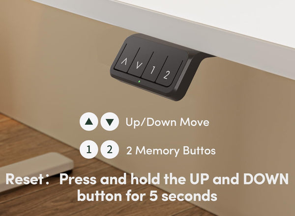 FEZIBO Height Adjustable Electric Standing Desk, 120 * 60 cm Stand up Table, Sit Stand Home Office Desk with Splice Board, White Frame/Maple Top