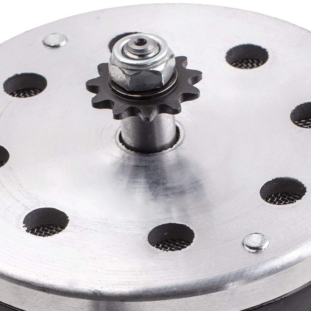 maXpeedingrods Electric DC Motor Brushed Scooter with Bracket for Go Kart DIY Scooter E Bike 500W 24V