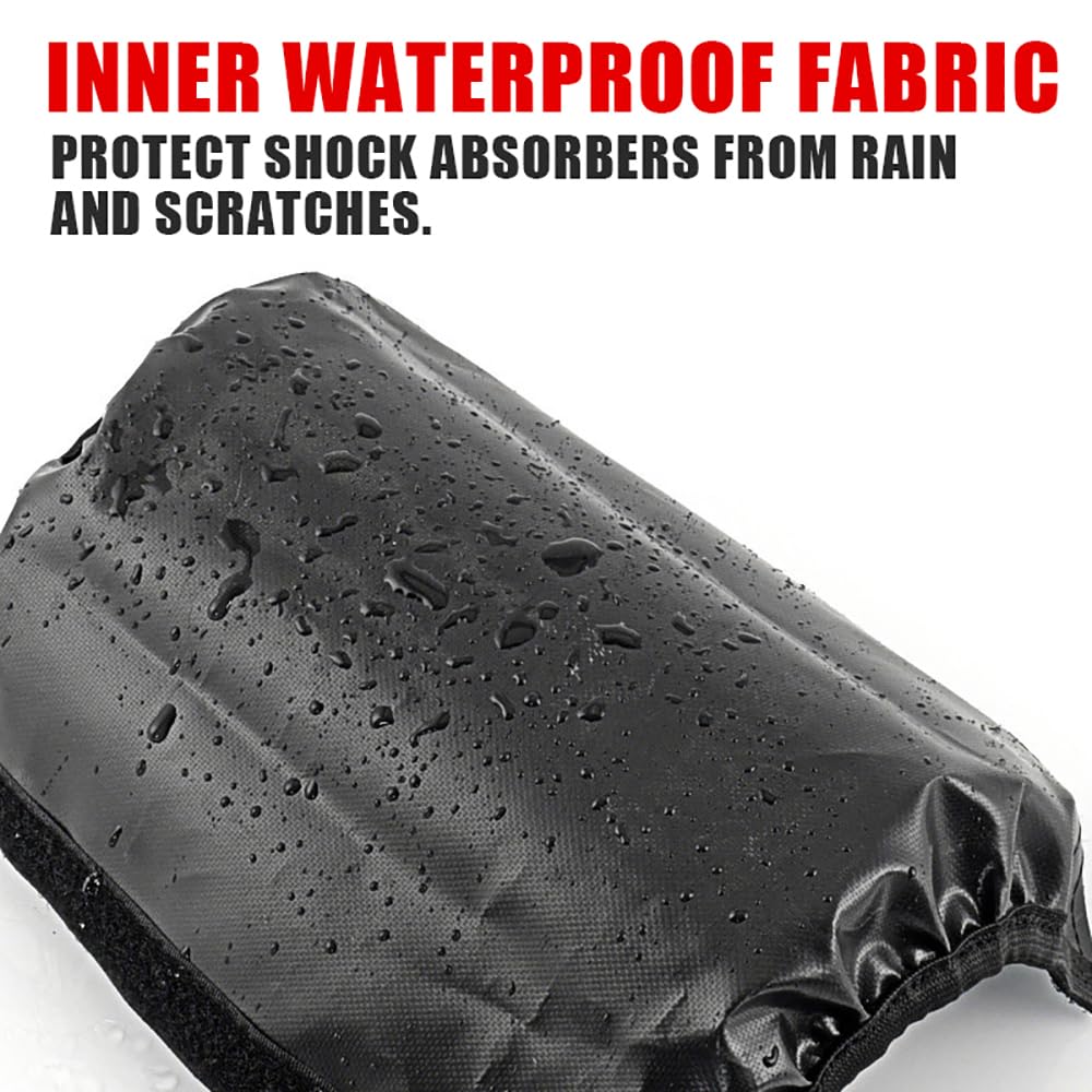 MiJunHD Motorcycle Rear Shock Absorber Pedal Shock Absorber Dust Cover Waterproof Cover Protective Cover ATV Electric Vehicle Off-road Motorcycle, 35CM (ROCKST)