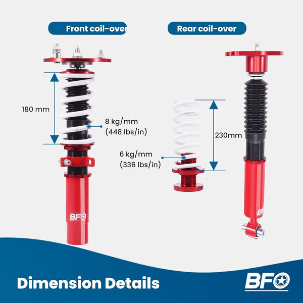 maXpeedingrods Coilovers Suspension for BMW 1 Series F21 Hatchback 2WD 2011-2019 114d 116i 120 for 3 Series F30 Saloon 316d 318i 320d