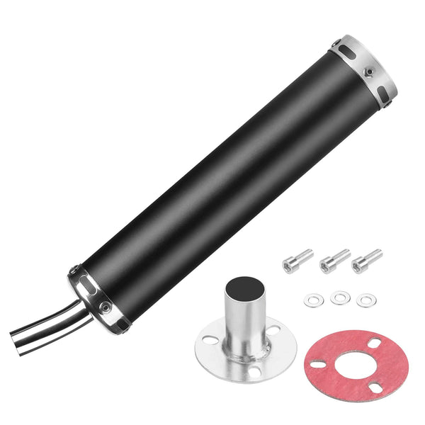 38mm 51mm Universal Motorcycle Golden Muffler Exhaust Stainless Steel Slip on Exhaust Pipe 1.5" 2" for Dirt Bike Street Bike Scooter ATV