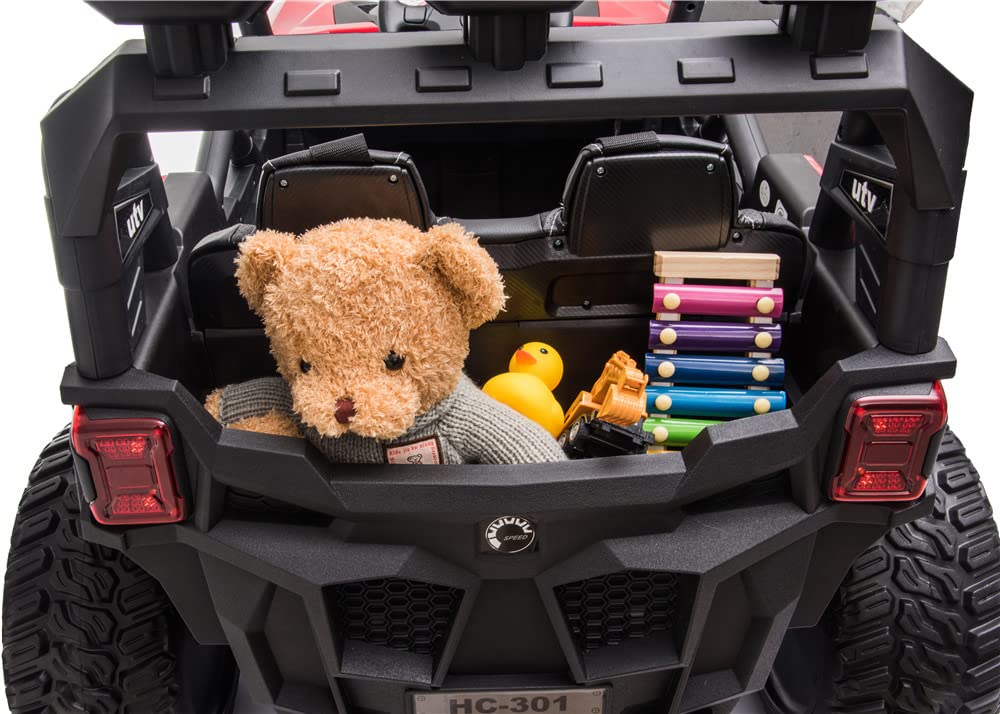 RZR Turbo UTV-MX-ii *2 SEATER* 24V 4x Motors 4x4 Electric Kids Ride On Car (White)