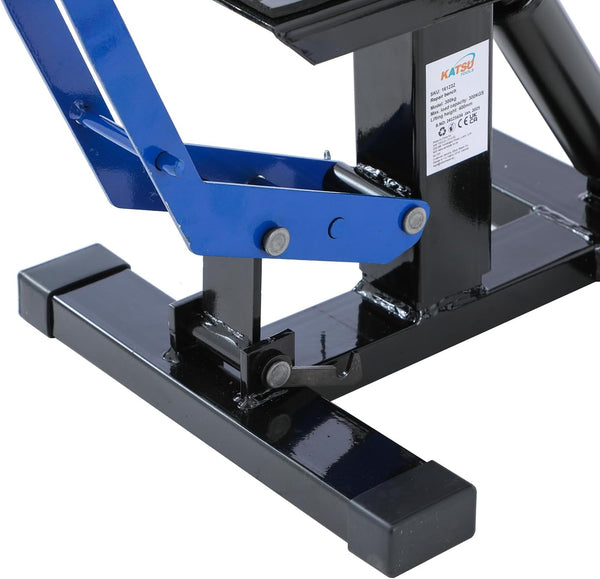 KATSU Tools Motorcycle Jack Lift Stand Motorbike Dirt Bike Lift Adjustable Height Hoist Table with Hydraulic Damper 161232