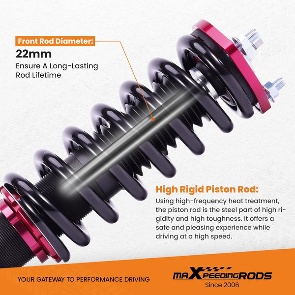 maXpeedingrods Coilover Suspension Lowering Shock Strut for IS200 IS300 XE10 1997-2005